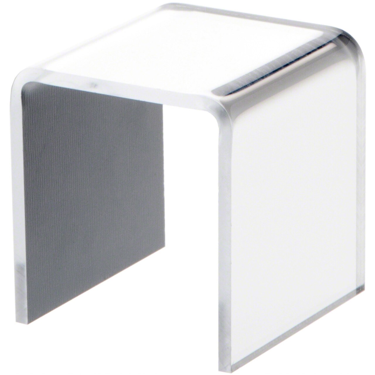 Plymor Mirrored Acrylic Square Display Riser, 2" H x 2" W x 2" D (1/8" thick)